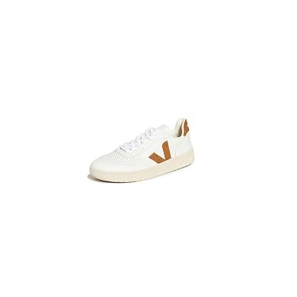 Veja V-10 Leather Shoes Extra White Camel Size UK 41 US 8 Men Women 10 main image 6